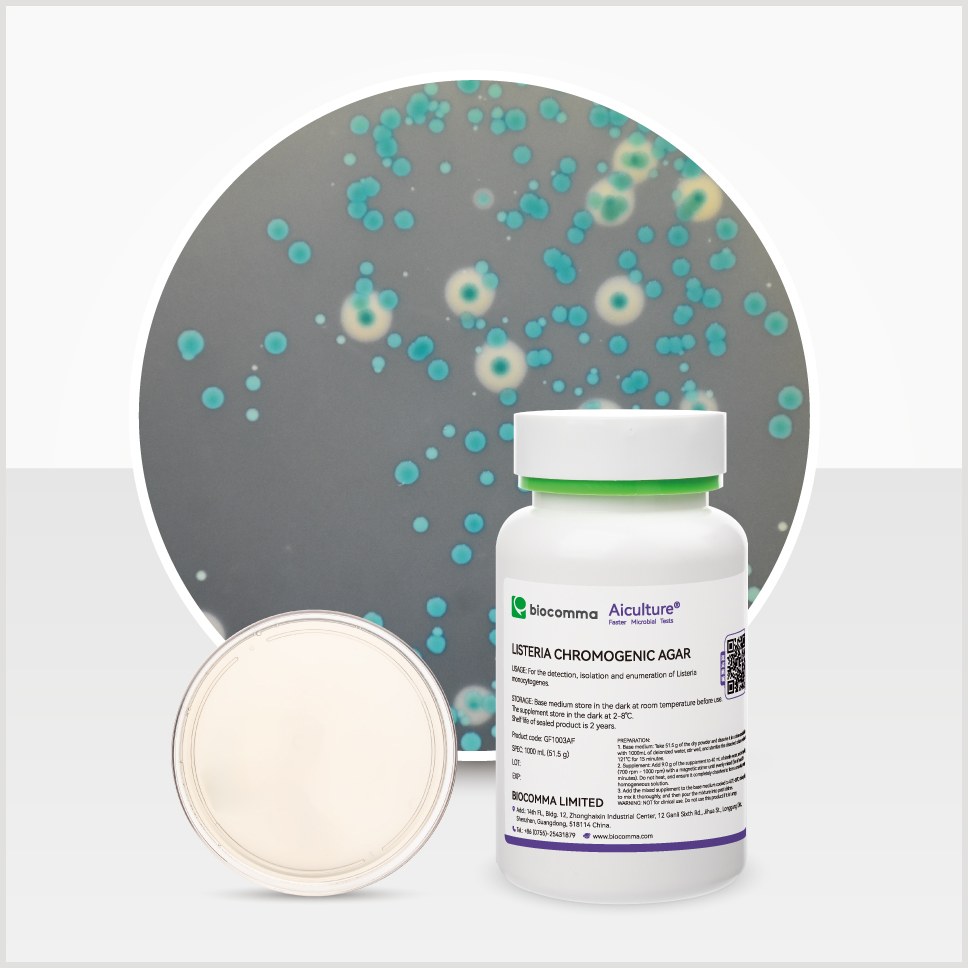 أجار كروموجيني لبكتيريا Listeria (Listeria Chromogenic Agar)