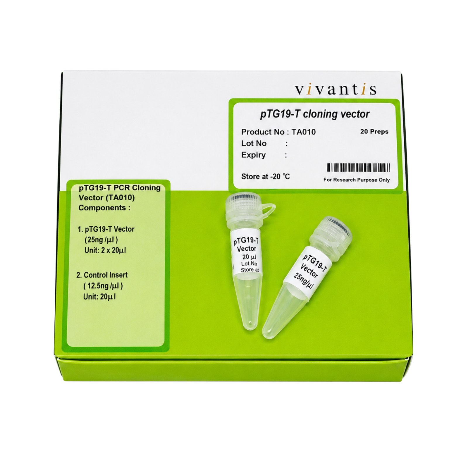 pTG19-T PCR cloning vector